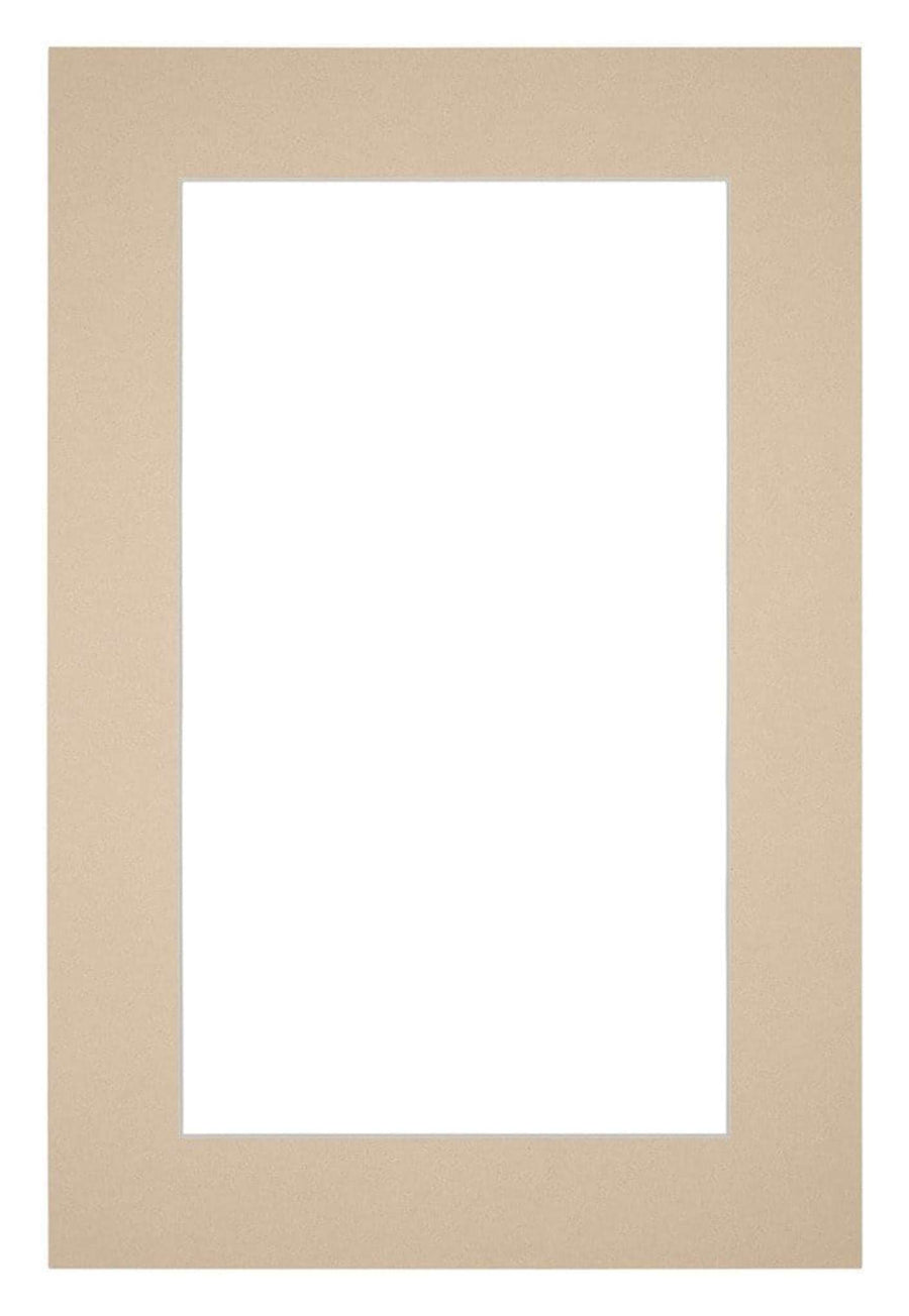 Passe Partout 60x90cm Carton Beige Edge 5cm Straight Front | Yourdecoration.com