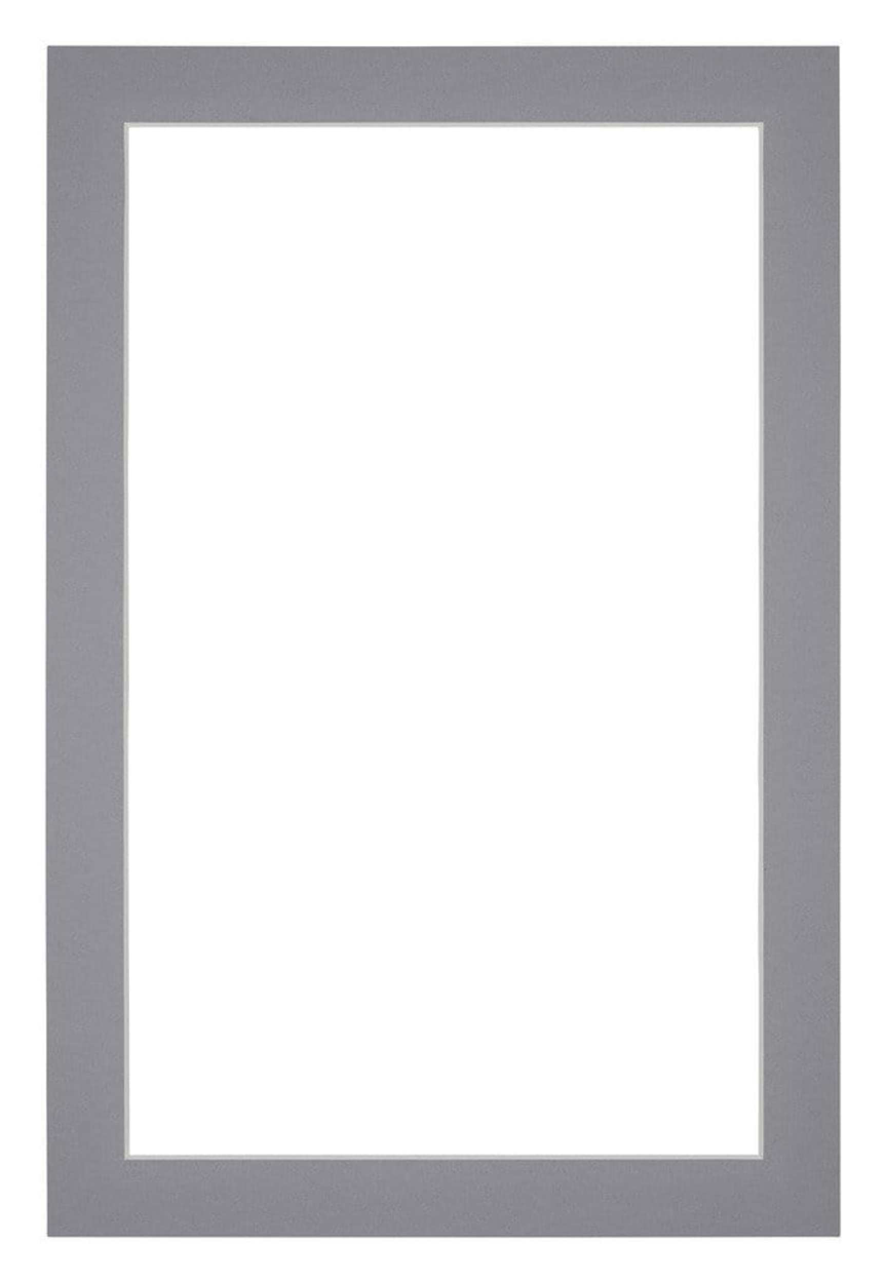Passe Partout 60x90cm Carton Gray Edge 3cm Straight Front | Yourdecoration.com