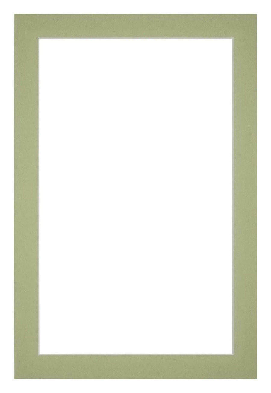 Passe Partout 60x90cm Carton Mint Green Edge 3cm Straight Front | Yourdecoration.com