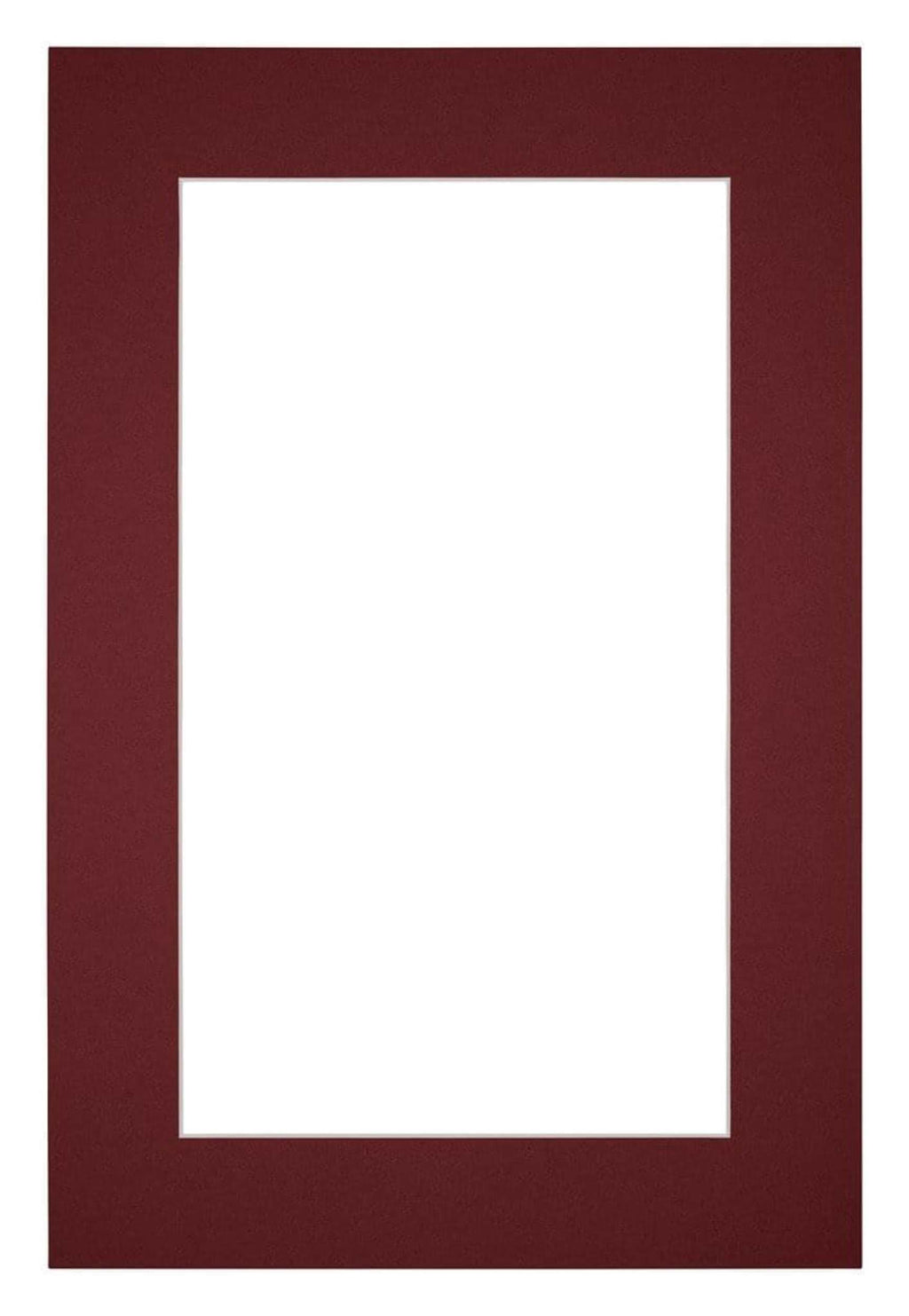 Passe Partout 60x90cm Carton Wine Red Edge 5cm Straight Front | Yourdecoration.com
