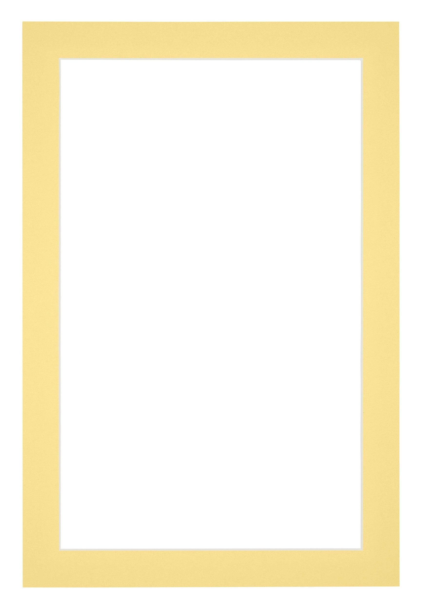 Passe Partout 61x915cm Carton Yellow Edge 3cm Straight Front | Yourdecoration.com