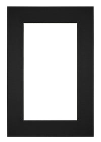 Passe Partout 62x93cm Carton Black Edge 6cm Straight Front | Yourdecoration.com