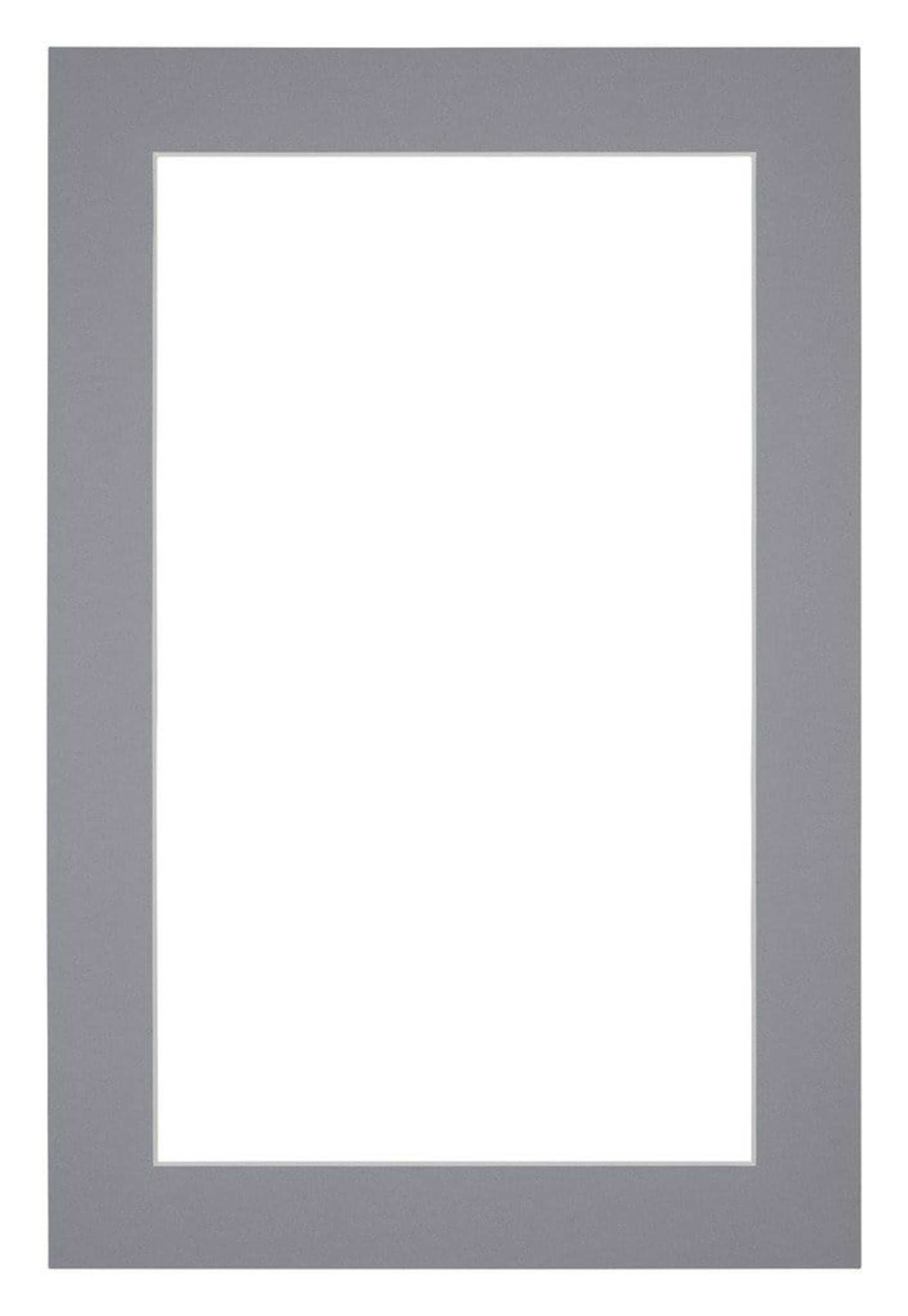 Passe Partout 62x93cm Carton Gray Edge 4cm Straight Front | Yourdecoration.com
