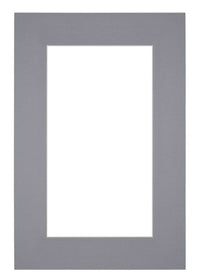 Passe Partout 62x93cm Carton Gray Edge 6cm Straight Front | Yourdecoration.com