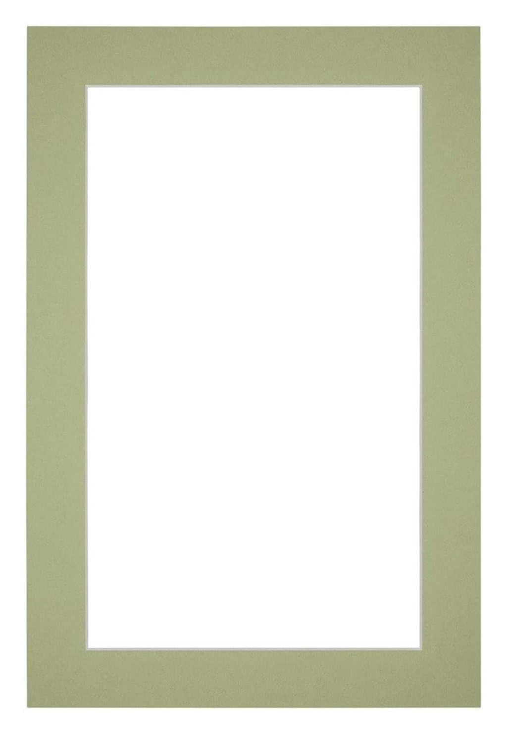 Passe Partout 62x93cm Carton Mint Green Edge 4cm Straight Front | Yourdecoration.com