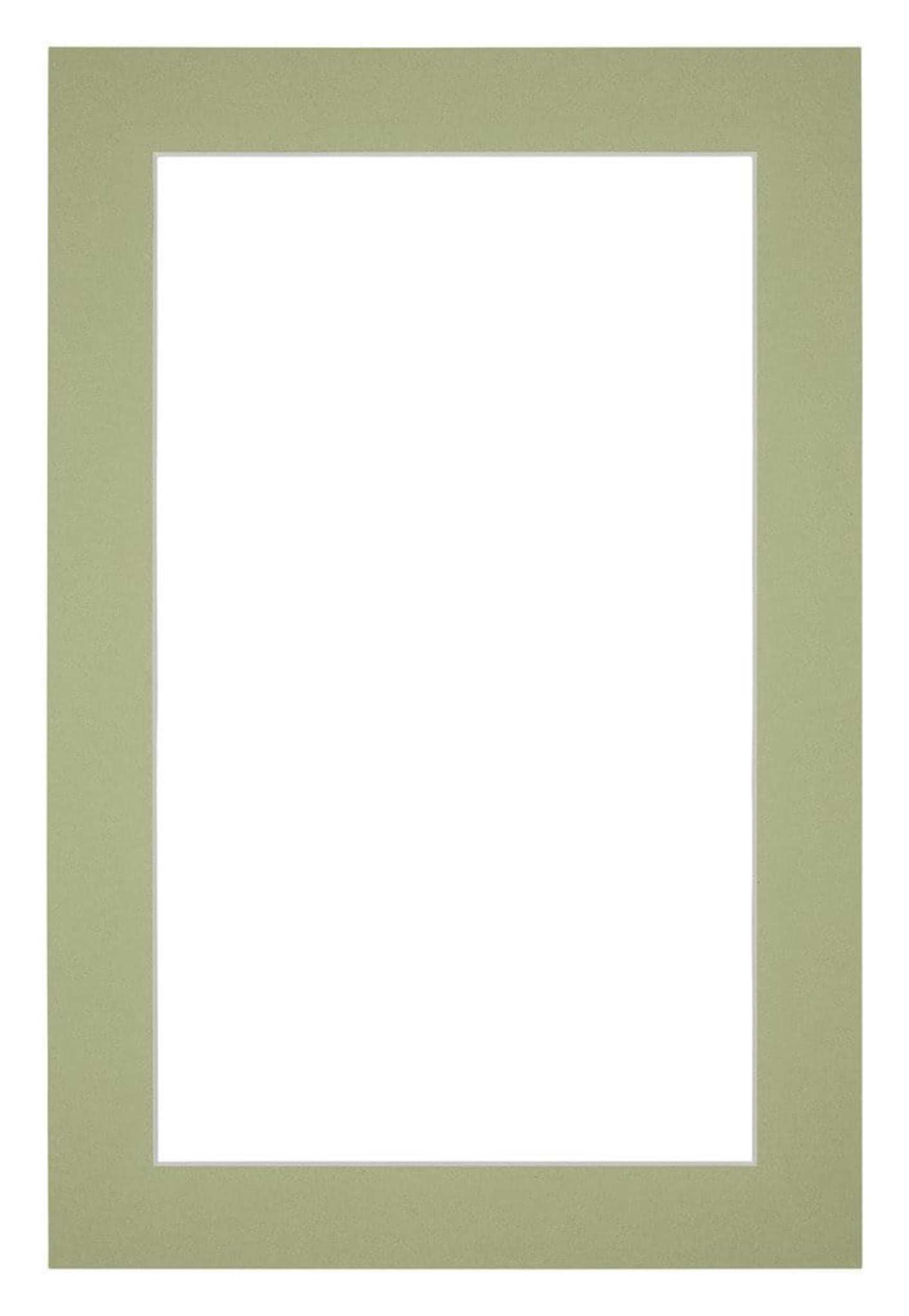 Passe Partout 62x93cm Carton Mint Green Edge 4cm Straight Front | Yourdecoration.com