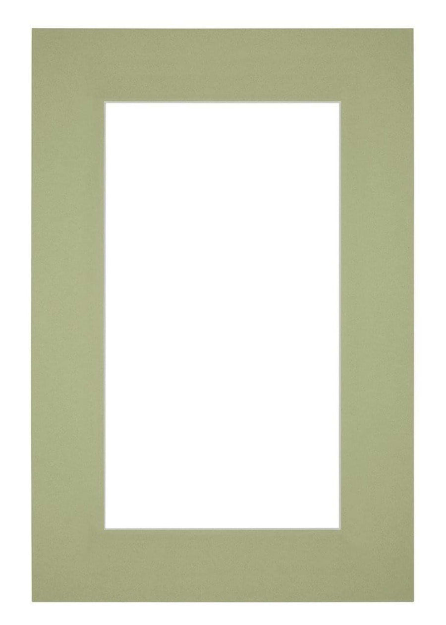 Passe Partout 62x93cm Carton Mint Green Edge 6cm Straight Front | Yourdecoration.com