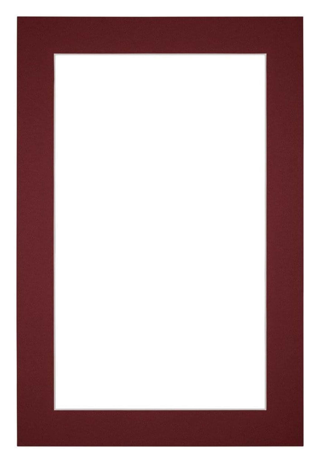 Passe Partout 62x93cm Carton Wine Red Edge 4cm Straight Front | Yourdecoration.com