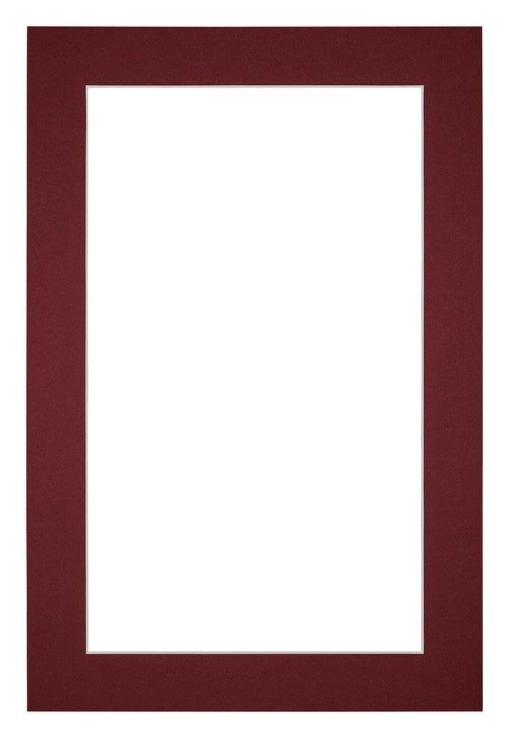 Passe Partout 62x93cm Carton Wine Red Edge 4cm Straight Front | Yourdecoration.com