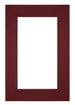 Passe Partout 62x93cm Carton Wine Red Edge 6cm Straight Front | Yourdecoration.com