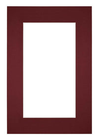 Passe Partout 62x93cm Carton Wine Red Edge 6cm Straight Front | Yourdecoration.com
