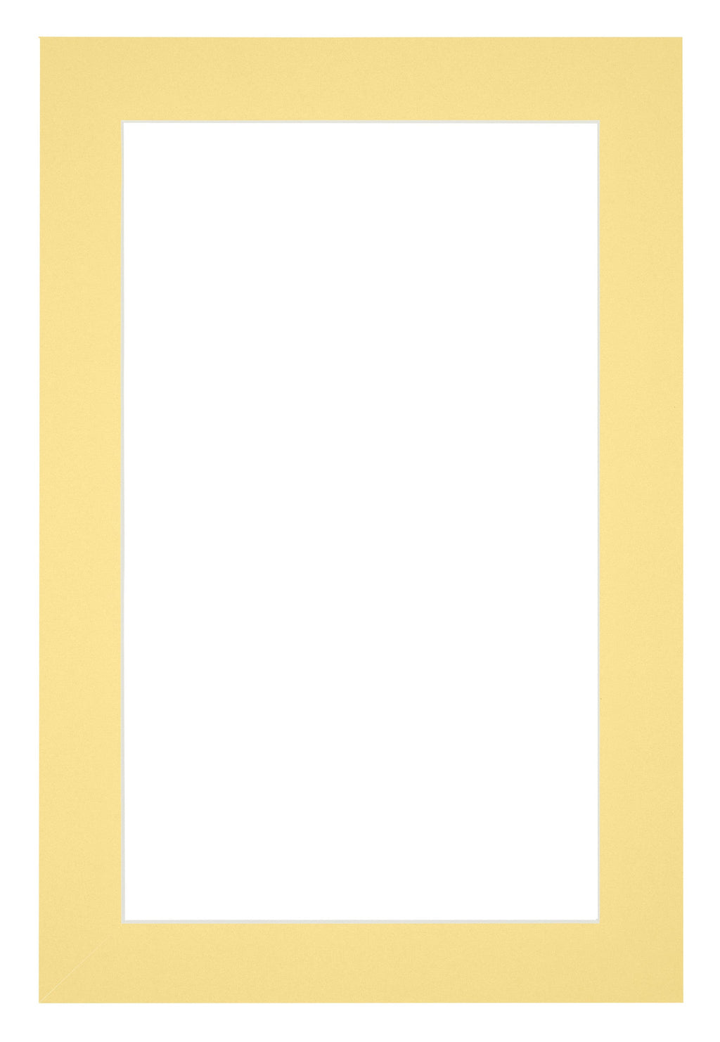 Passe Partout 62x93cm Carton Yellow Edge 4cm Straight Front | Yourdecoration.com