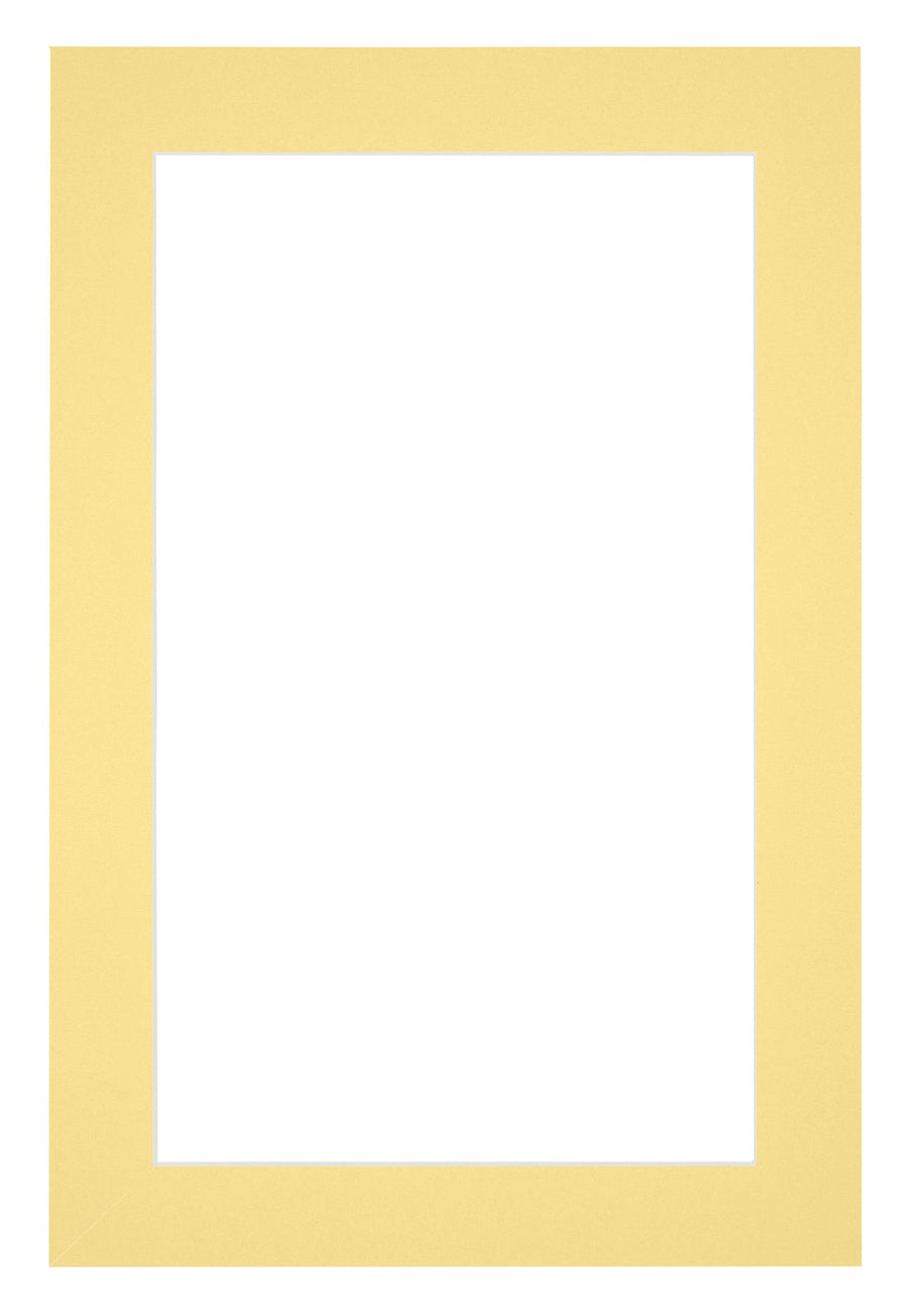Passe Partout 62x93cm Carton Yellow Edge 4cm Straight Front | Yourdecoration.com