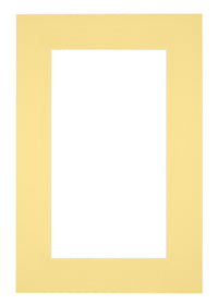 Passe Partout 62x93cm Carton Yellow Edge 6cm Straight Front | Yourdecoration.com