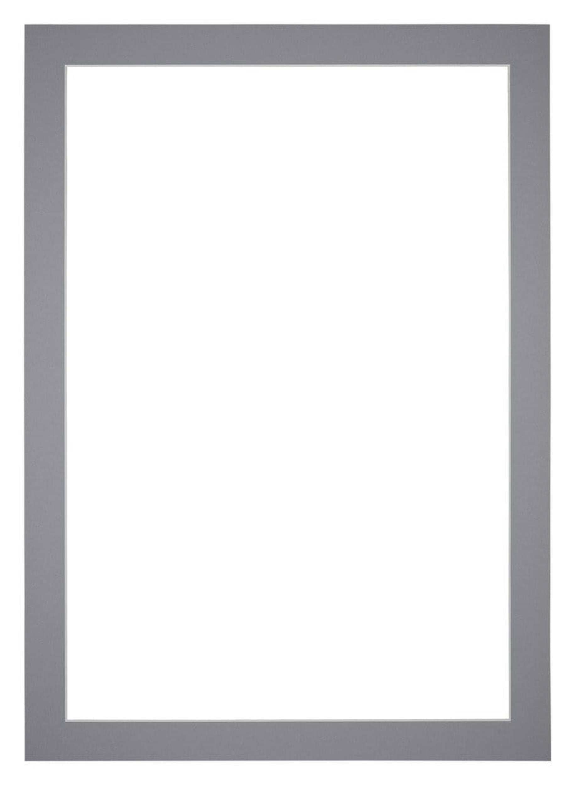 Passe Partout 70x100cm Carton Gray Edge 4cm Straight Front | Yourdecoration.com