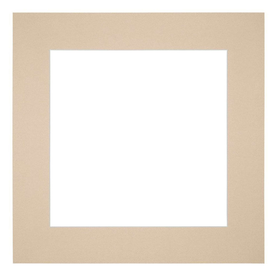 Passe Partout 70x70cm Carton Beige Edge 6cm Straight Front | Yourdecoration.com