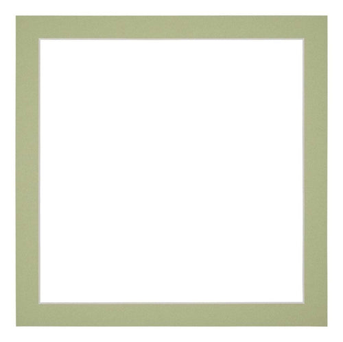 Passe Partout 70x70cm Carton Mint Green Edge 3cm Straight Front | Yourdecoration.com