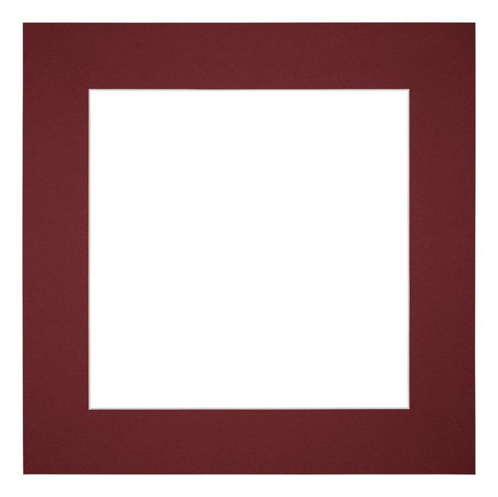 Passe Partout 70x70cm Carton Wine Red Edge 6cm Straight Front | Yourdecoration.com