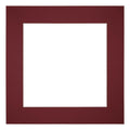 Passe Partout 70x70cm Carton Wine Red Edge 6cm Straight Front | Yourdecoration.com