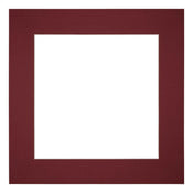 Passe Partout 70x70cm Carton Wine Red Edge 6cm Straight Front | Yourdecoration.com