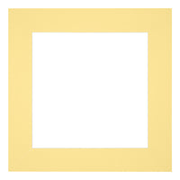 Passe Partout 70x70cm Carton Yellow Edge 6cm Straight Front | Yourdecoration.com