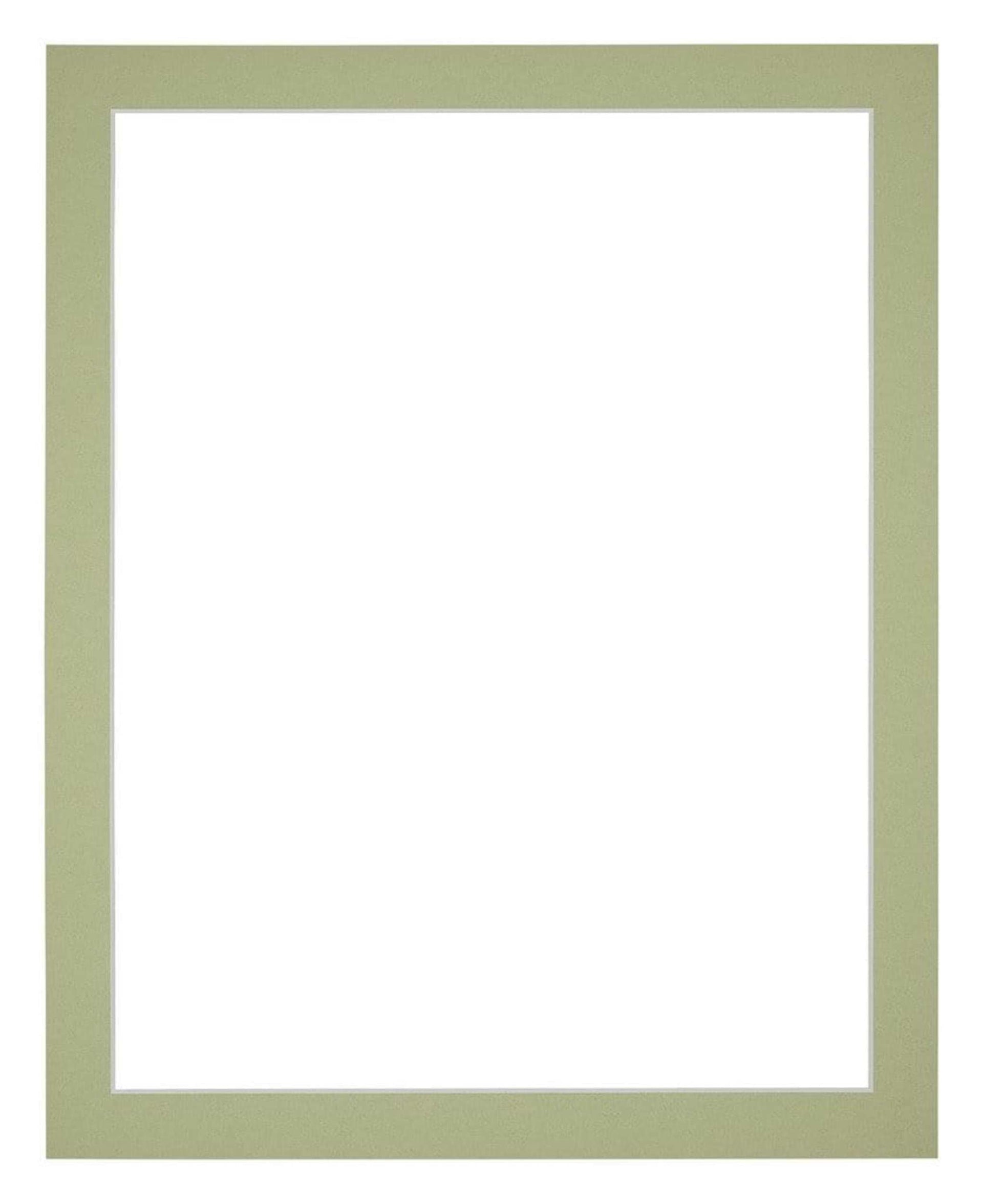 Passe Partout 70x90cm Carton Mint Green Edge 3cm Straight Front | Yourdecoration.com