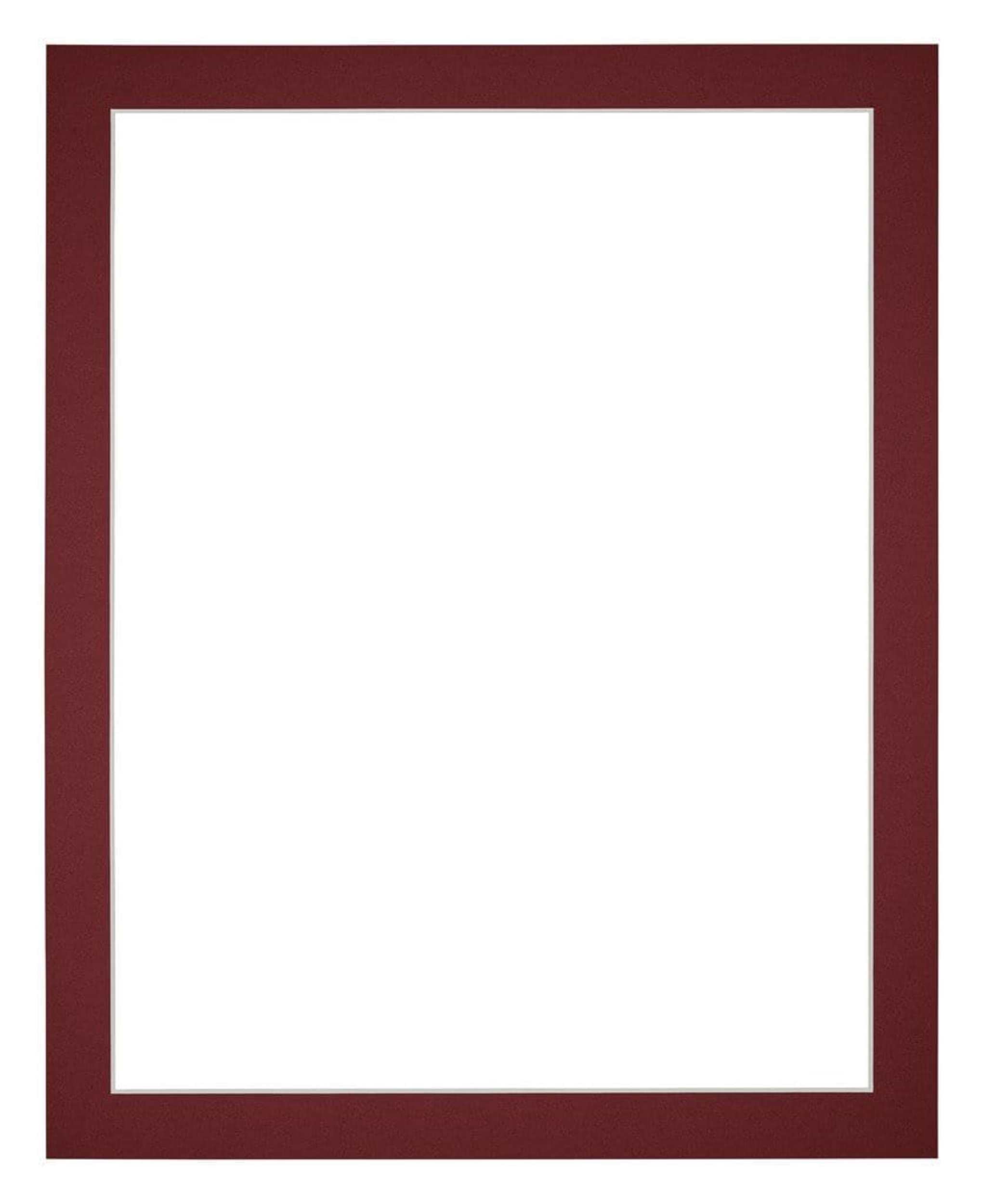 Passe Partout 70x90cm Carton Wine Red Edge 3cm Straight Front | Yourdecoration.com