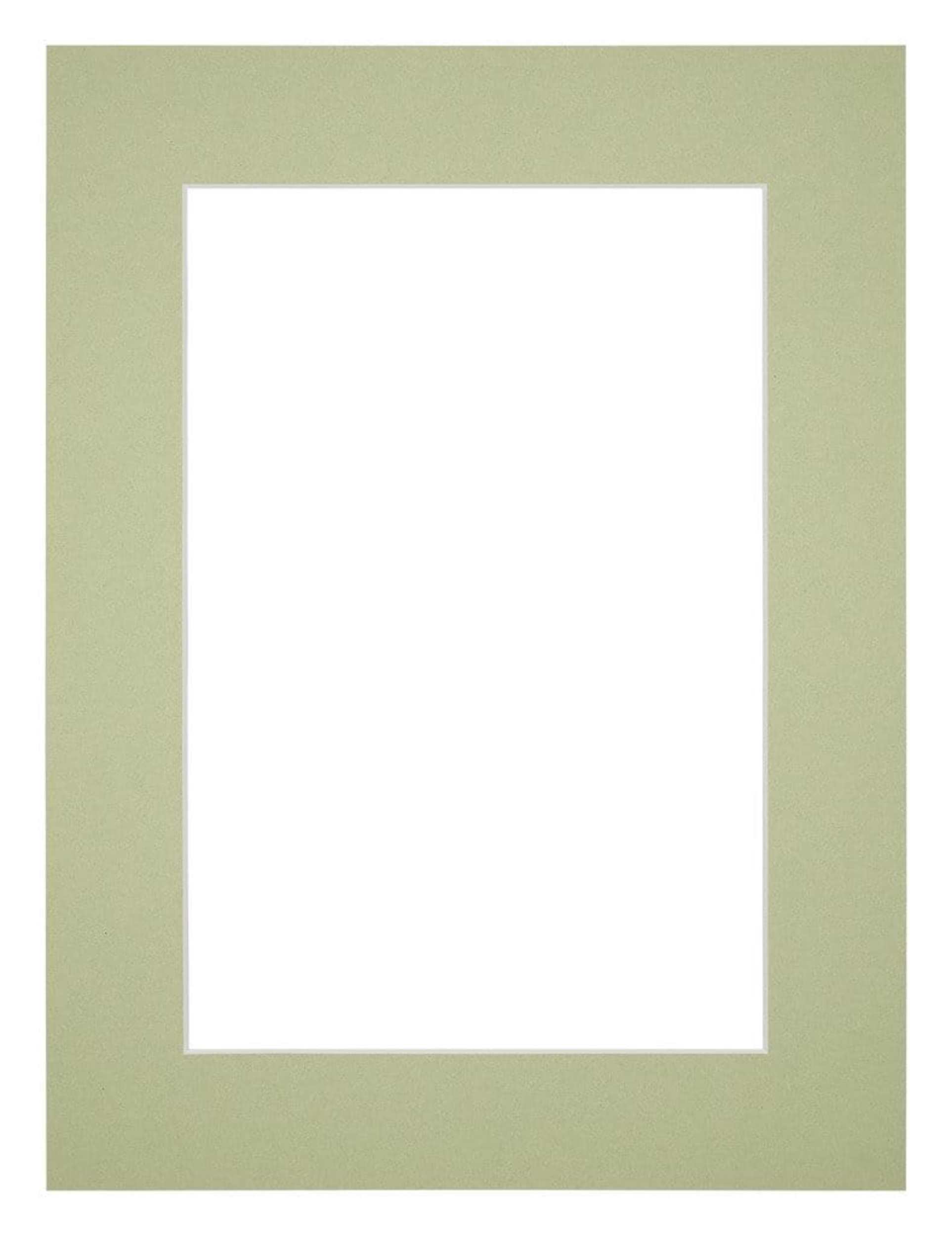 Passe Partout 75x100cm Carton Mint Green Edge 5cm Straight Front | Yourdecoration.com