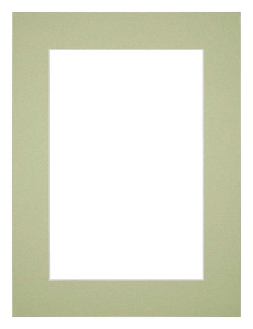 Passe Partout 75x100cm Carton Mint Green Edge 5cm Straight Front | Yourdecoration.com