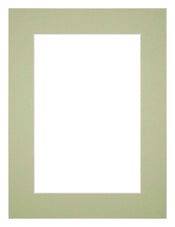 Passe Partout 75x100cm Carton Mint Green Edge 5cm Straight Front | Yourdecoration.com