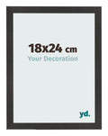 Photo Frame 18x24 cm Black Matte MDF Bologna Front Size | Yourdecoration.com