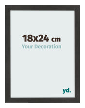 Photo Frame 18x24 cm Black Matte MDF Bologna Front Size | Yourdecoration.com