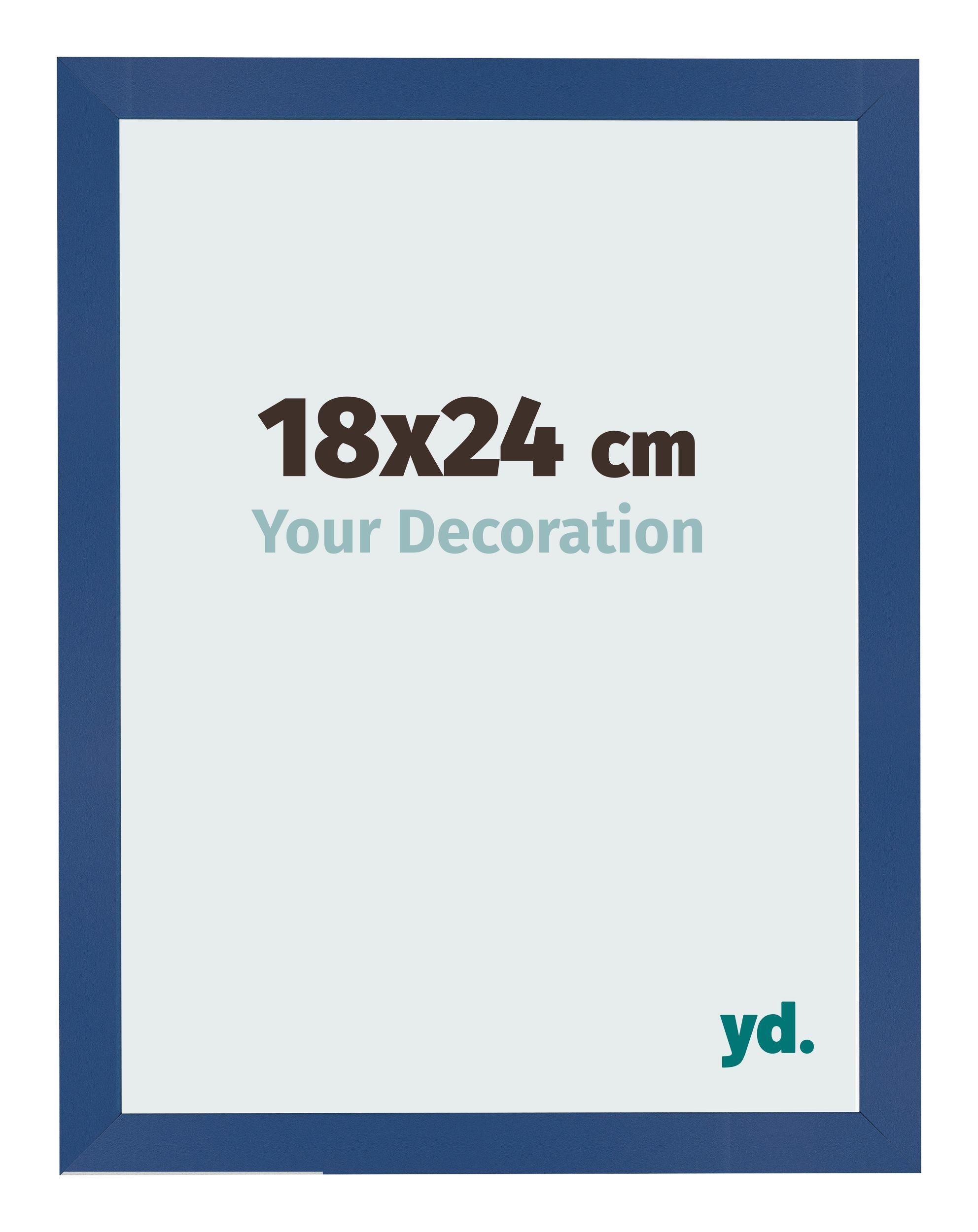 Photo Frame 18x24 cm Dark Blue MDF Bologna Front Size | Yourdecoration.com