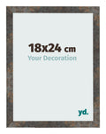 Photo Frame 18x24 cm Oxidized Metal MDF Bologna Front Size | Yourdecoration.com