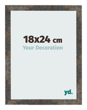 Photo Frame 18x24 cm Oxidized Metal MDF Bologna Front Size | Yourdecoration.com
