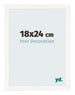 Photo Frame 18x24 cm White High Gloss MDF Bologna Front Size | Yourdecoration.com