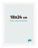 Photo Frame 18x24 cm White Matte MDF Bologna Front Size | Yourdecoration.com
