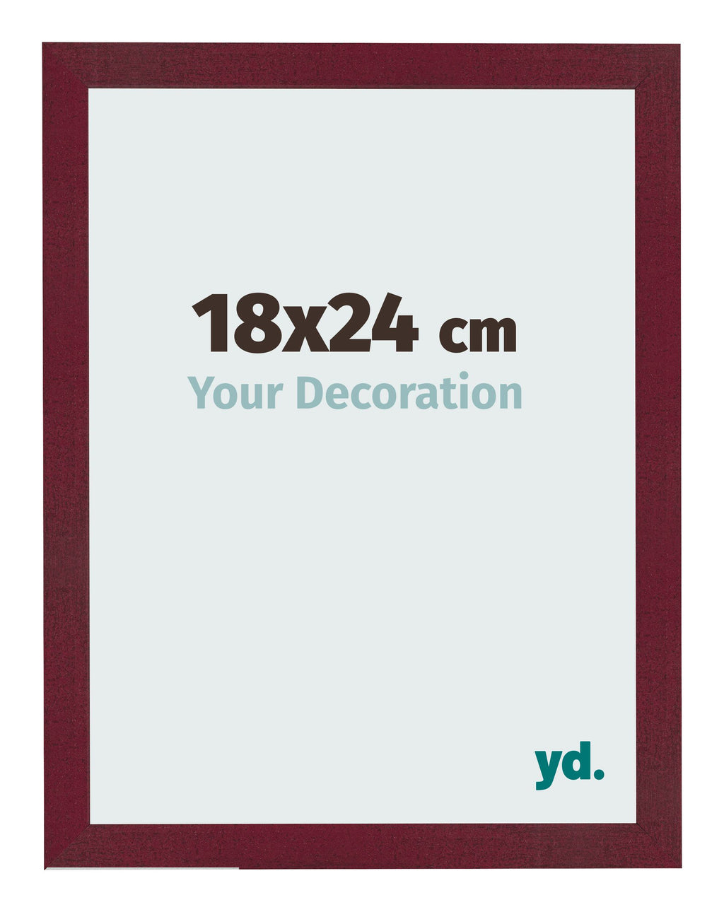 Photo Frame 18x24 cm Wine Red Swept MDF Bologna Front Size | Yourdecoration.com