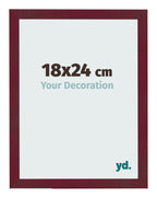 Photo Frame 18x24 cm Wine Red Swept MDF Bologna Front Size | Yourdecoration.com