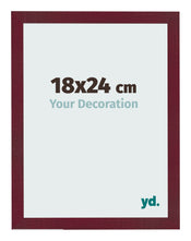 Photo Frame 18x24 cm Wine Red Swept MDF Bologna Front Size | Yourdecoration.com