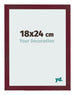 Photo Frame 18x24 cm Wine Red Swept MDF Bologna Front Size | Yourdecoration.com