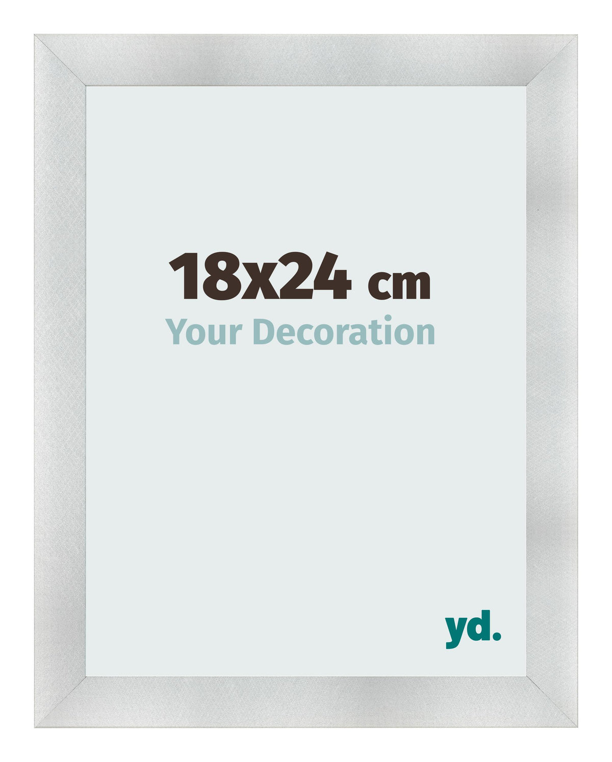Photo Frame 18x24cm Aluminum Brushed MDF Pisa Front Size | Yourdecoration.com