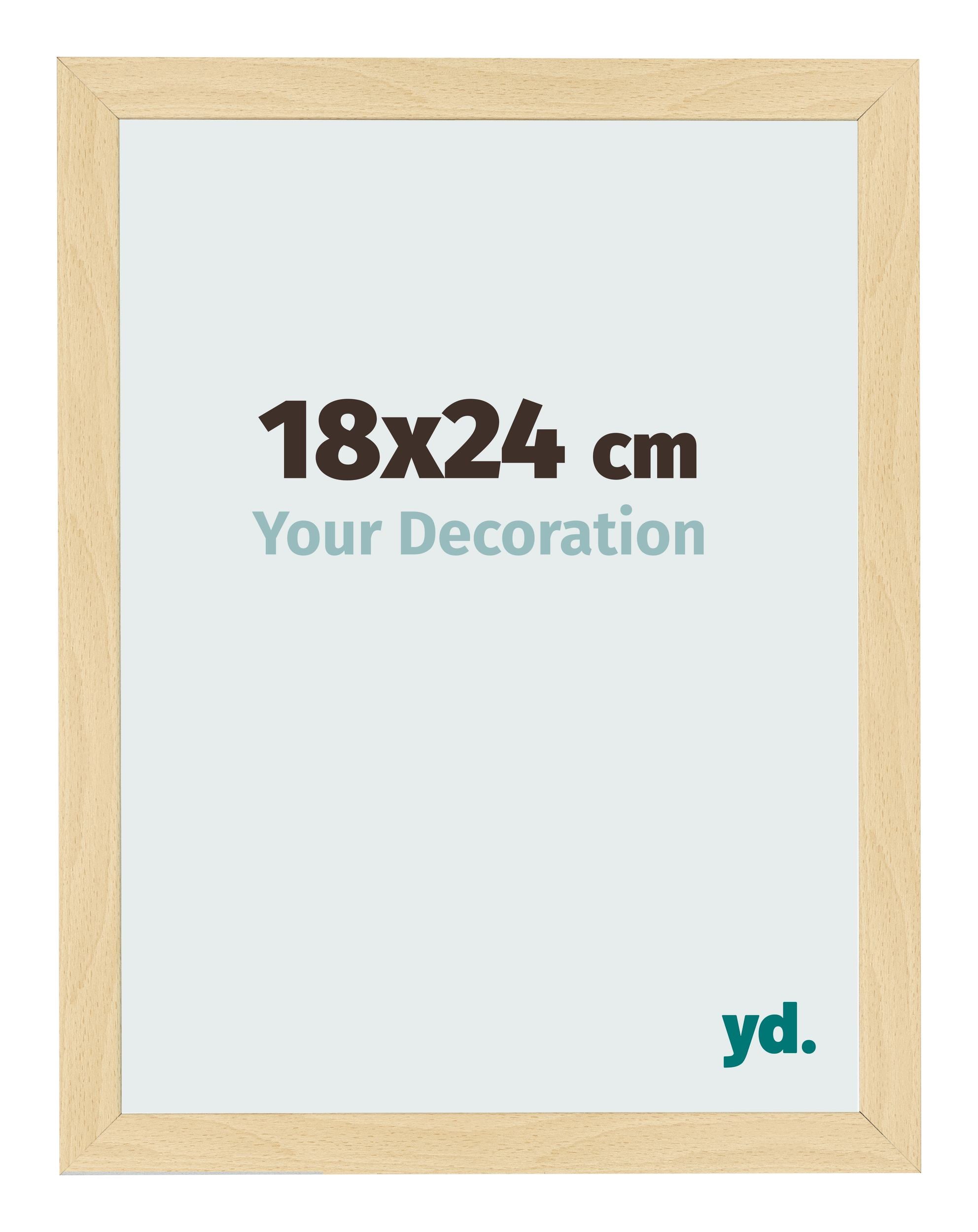 Photo Frame 18x24cm Beech Design MDF Bologna Front Size | Yourdecoration.com