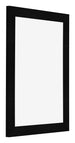 Photo Frame 18x24cm Black Silver Polished MDF Pisa Front Oblique | Yourdecoration.com