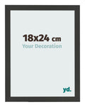 Photo Frame 18x24cm Black Woodgrain MDF Bologna Front Size | Yourdecoration.com
