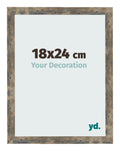 Photo Frame 18x24cm Blue Gold Melange MDF Bologna Front Size | Yourdecoration.com