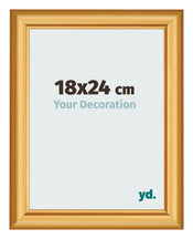 Photo Frame 18x24cm Gold Matte MDF Lazio Front Size | Yourdecoration.com