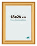 Photo Frame 18x24cm Gold Matte MDF Lazio Front Size | Yourdecoration.com
