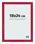 Photo Frame 18x24cm Red MDF Bologna Front Size | Yourdecoration.com
