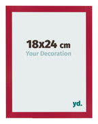 Photo Frame 18x24cm Red MDF Bologna Front Size | Yourdecoration.com